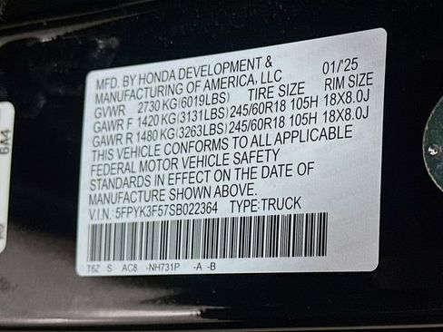 Used 2025 Honda Ridgeline RTL image 35