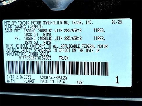 New 2026 Toyota Tundra TRD Pro image 26