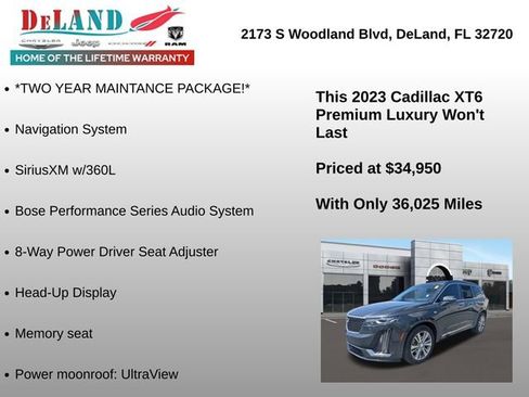 Used 2023 Cadillac XT6 Premium Luxury w/ Technology Package image 24
