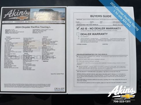 Used 2024 Chrysler Pacifica Touring-L FWD image 10