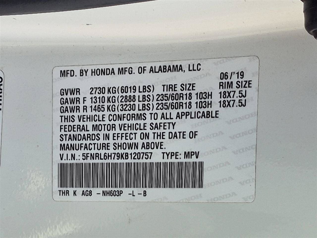 Used 2019 Honda Odyssey EX-L image 37