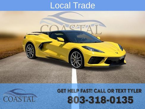 Used 2025 Chevrolet Corvette Stingray Premium Conv w/ Stealth Interior Trim Package RWD image 3