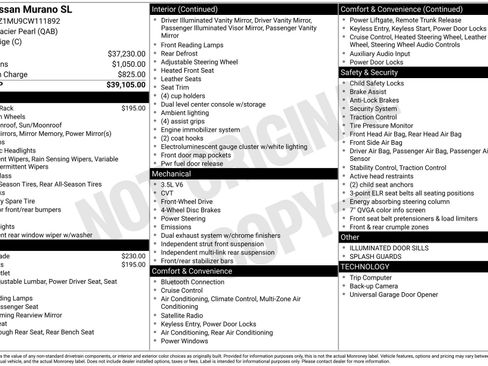Used 2012 Nissan Murano SL image 31