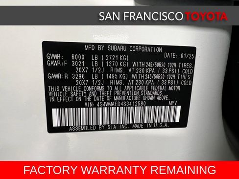 Used 2025 Subaru Ascent Onyx Edition w/ Onyx Package image 43