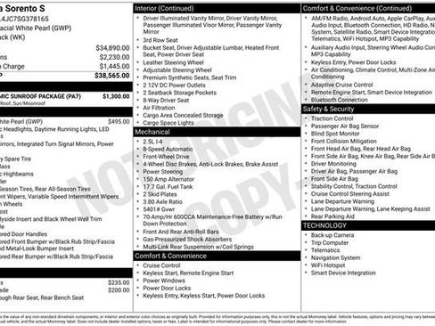 Used 2025 Kia Sorento S w/ Panoramic Sunroof Package FWD image 16