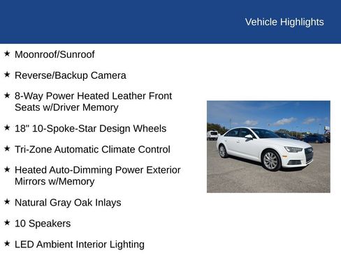 Used 2017 Audi A4 2.0T Premium w/ Convenience Package image 31