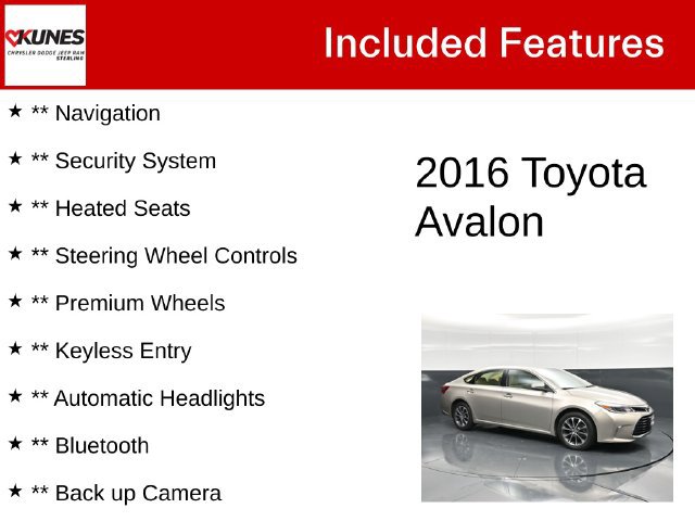 Used 2016 Toyota Avalon XLE FWD image 4