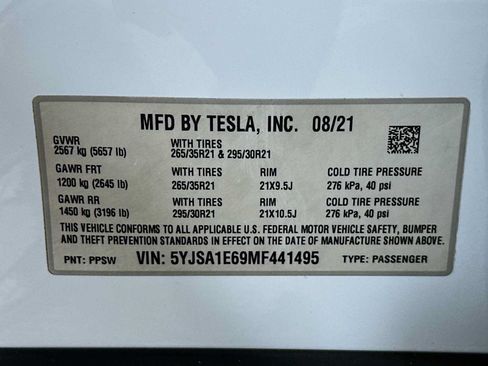 Used 2021 Tesla Model S Plaid AWD/4WD image 31