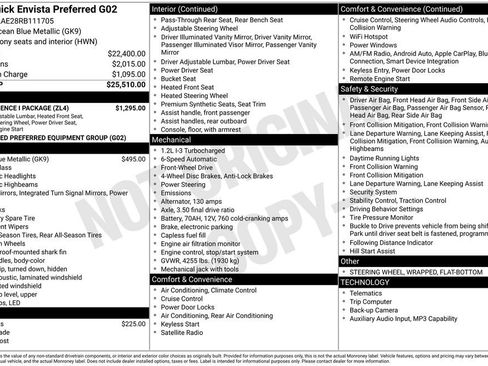 Used 2024 Buick Envista Preferred w/ Convenience I Package FWD image 9