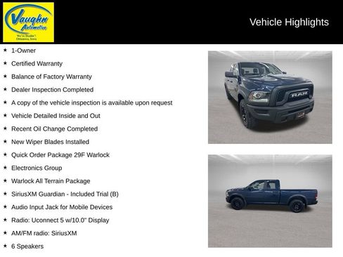 Used 2022 RAM 1500 Warlock w/ Electronics Group AWD/4WD image 2