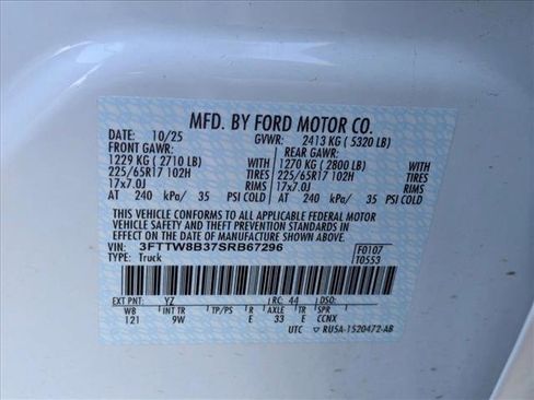 New 2025 Ford Maverick XL w/ Equipment Group 101A AWD/4WD image 17