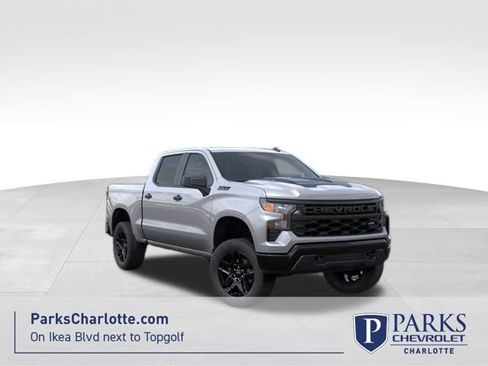 New 2026 Chevrolet Silverado 1500 Custom Trail Boss w/ Dark Appearance Package AWD/4WD image 1
