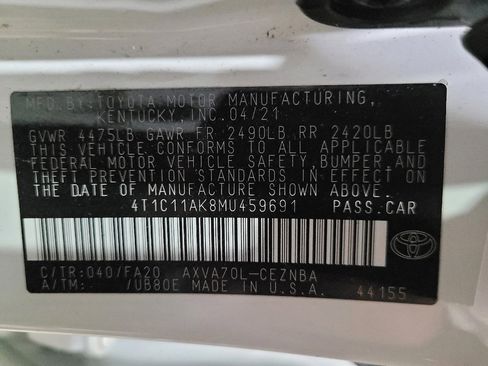 Used 2021 Toyota Camry LE FWD image 33