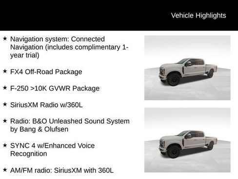 Used 2024 Ford F250 Platinum w/ FX4 Off-Road Package AWD/4WD image 8