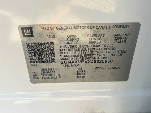 Used 2018 Chevrolet Equinox Premier w/ LPO, Cargo Package AWD/4WD image 32