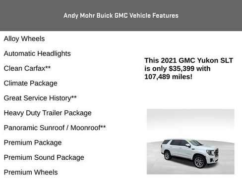 Used 2021 GMC Yukon SLT w/ SLT Premium Package AWD/4WD image 8