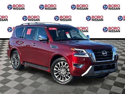 Certified 2024 Nissan Armada Platinum w/ Captain's Chairs Package image 1