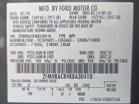 Used 2019 Ford Flex SEL AWD/4WD image 42