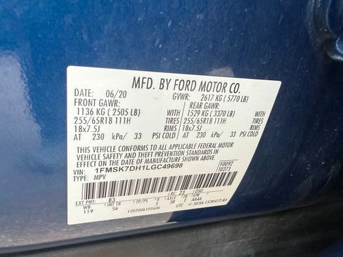 Used 2020 Ford Explorer XLT w/ Equipment Group 202A RWD image 34