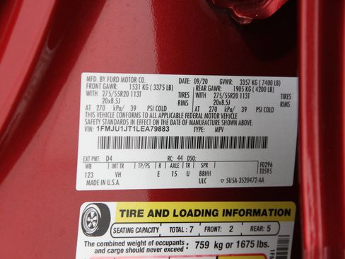 Certified 2020 Ford Expedition XLT w/ Equipment Group 202A image 26