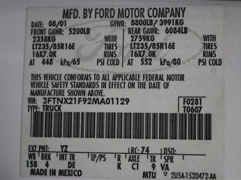 Used 2002 Ford F250 XLT AWD/4WD image 94