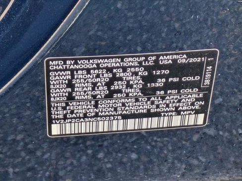 Used 2022 Volkswagen Atlas SE w/ Panoramic Sunroof Package image 15