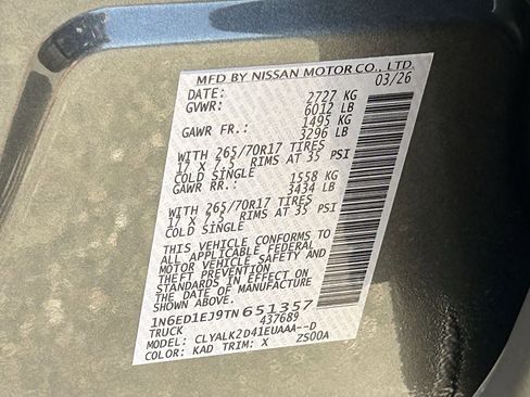 New 2026 Nissan Frontier Pro-X image 34