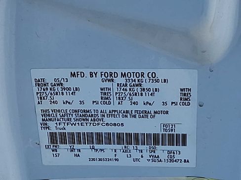 Used 2013 Ford F150 Lariat w/ Lariat Chrome Pkg image 28