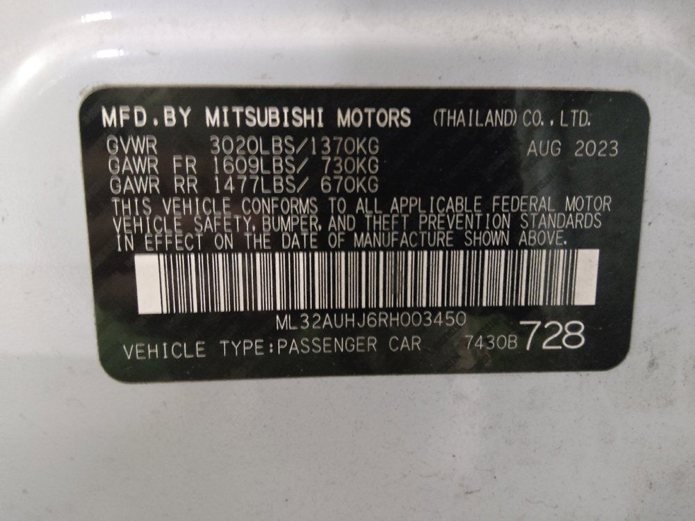 Used 2024 Mitsubishi Mirage LE FWD image 33