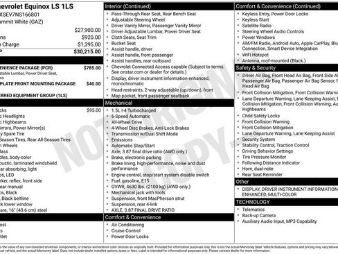 Used 2022 Chevrolet Equinox LS w/ LS Convenience Package AWD/4WD image 46