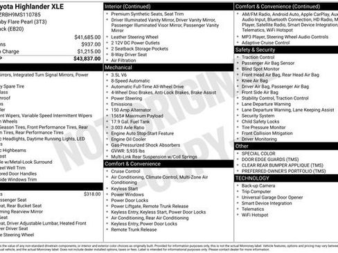 Used 2021 Toyota Highlander XLE image 7