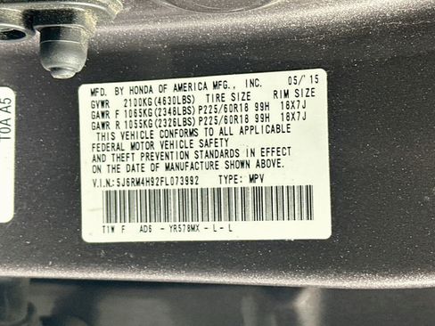 Used 2015 Honda CR-V Touring image 12