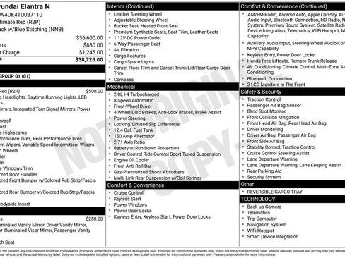 New 2026 Hyundai Elantra N Base image 4