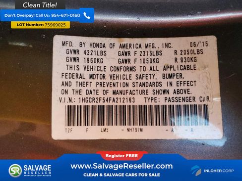 Used 2015 Honda Accord Sport image 16