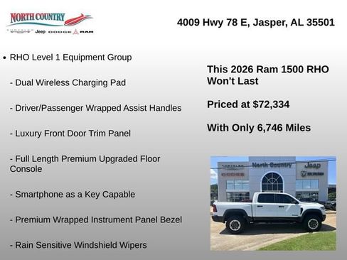 Used 2026 RAM 1500 RHO w/ RHO Level 1 Equipment Group AWD/4WD image 15