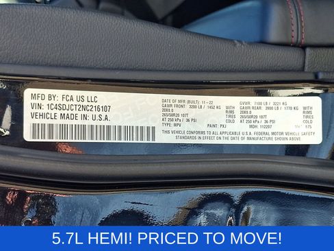 Used 2022 Dodge Durango R/T w/ Blacktop Package image 28