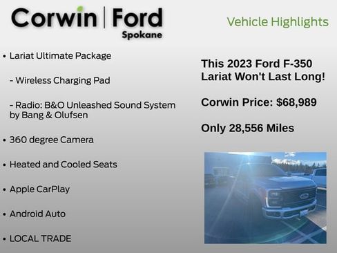 Used 2023 Ford F350 Lariat w/ Lariat Ultimate Package image 18
