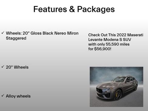 Used 2022 Maserati Levante Modena S AWD/4WD image 4