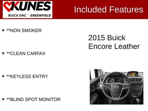 Used 2015 Buick Encore Leather AWD/4WD image 3