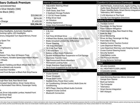 New 2025 Subaru Outback Premium image 4