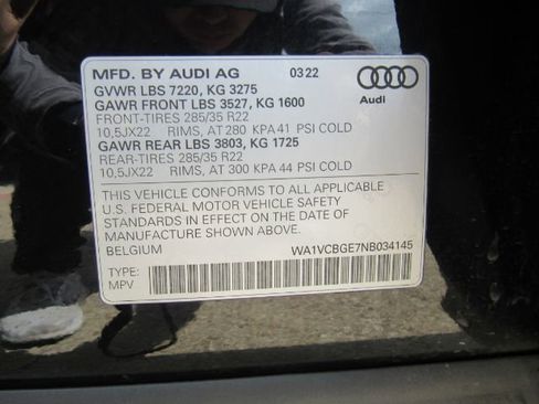 Used 2022 Audi e-tron S Prestige w/ Prestige Package image 62