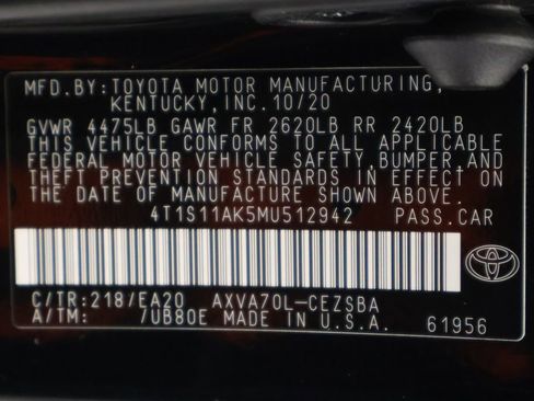 Used 2021 Toyota Camry SE w/ Audio Upgrade Package FWD image 17