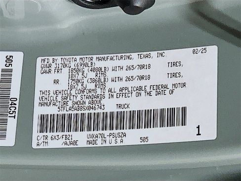 Used 2025 Toyota Tundra SR5 image 28