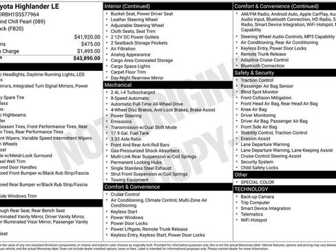 Used 2025 Toyota Highlander LE AWD/4WD image 6