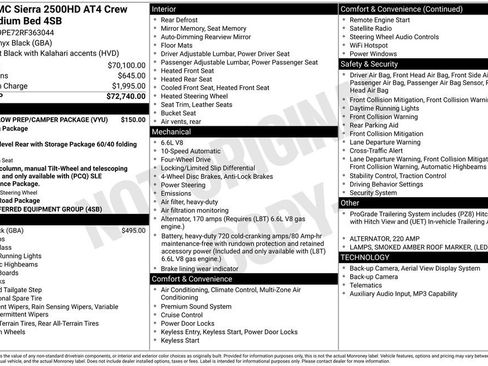 Used 2024 GMC Sierra 2500 AT4 w/ Snow Plow Prep/Camper Package AWD/4WD image 6