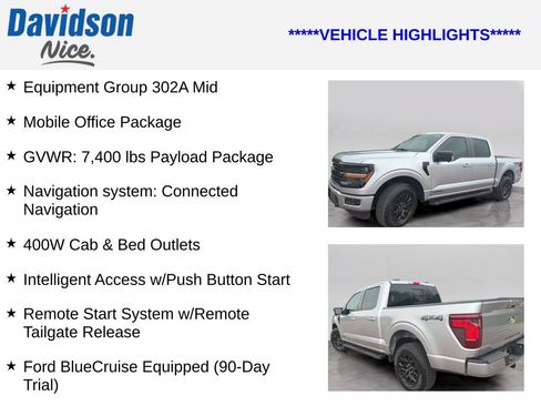 Certified 2024 Ford F150 XLT w/ Equipment Group 302A MID AWD/4WD image 4