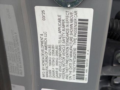 Certified 2025 Honda Accord SE image 25