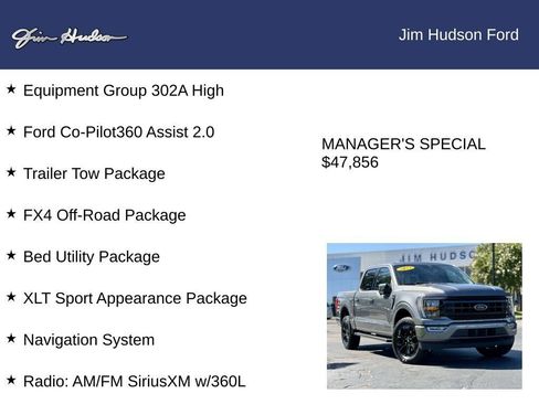 Certified 2023 Ford F150 XLT w/ Equipment Group 302A High AWD/4WD image 12