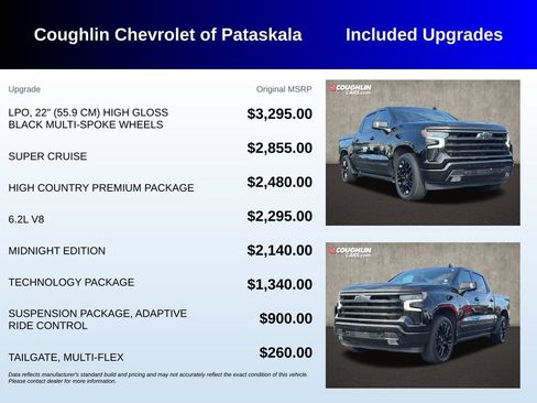 Used 2025 Chevrolet Silverado 1500 High Country w/ High Country Premium Package AWD/4WD image 3