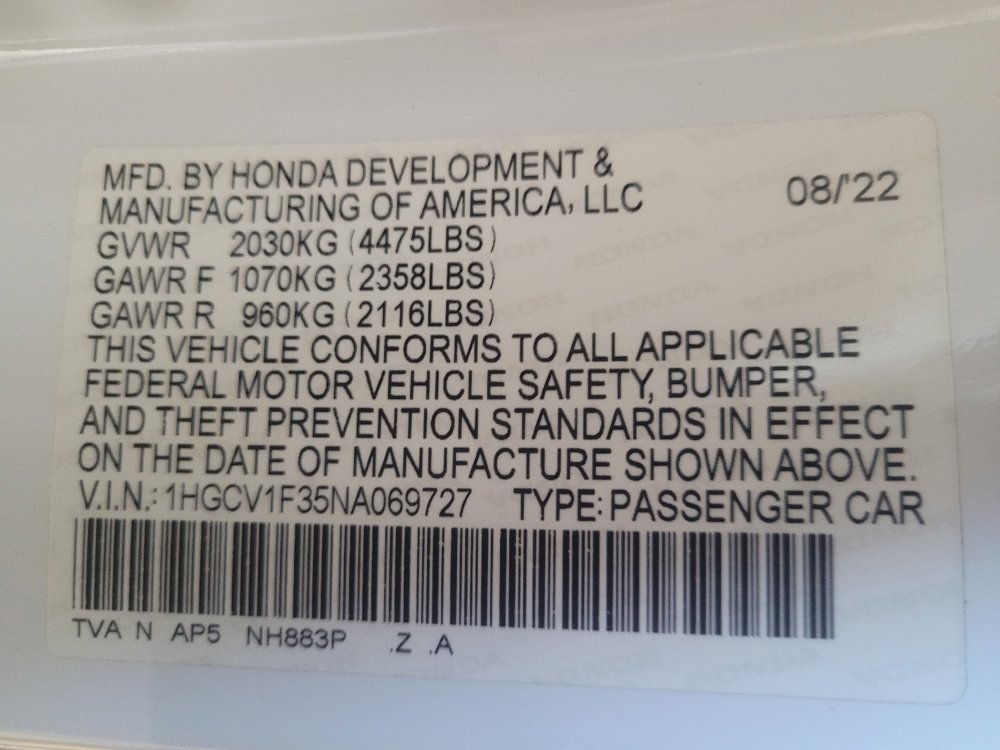 Used 2022 Honda Accord Sport image 33
